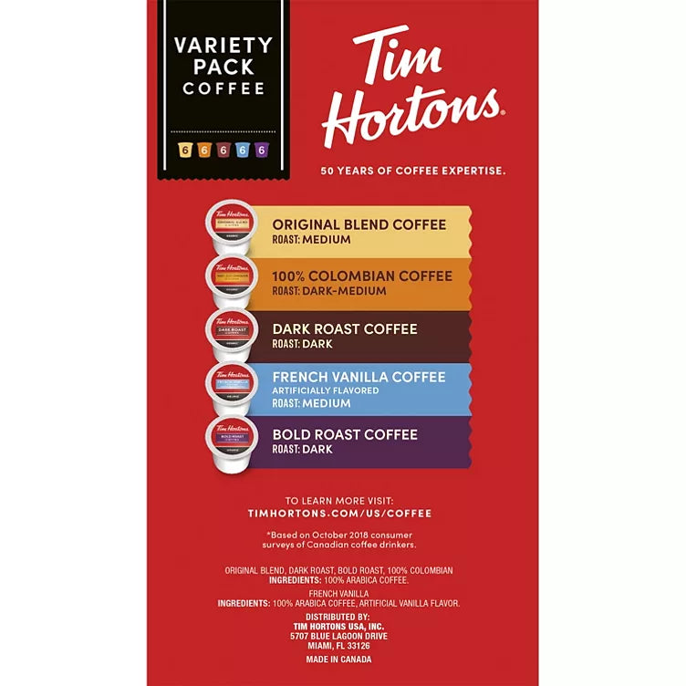 Tim Hortons Variety K-Cup Coffee Pods (90 ct.)