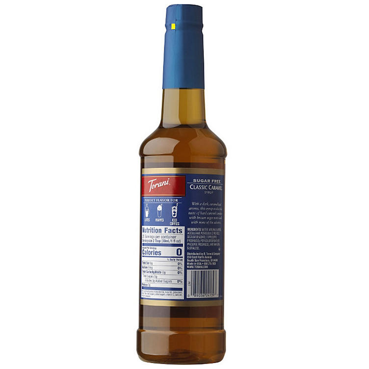 Torani Sugar-Free Classic Caramel Syrup (750 mL)