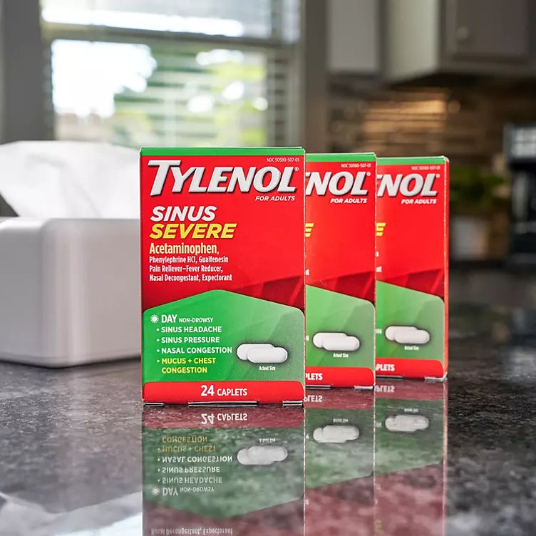 Tylenol Sinus Severe Daytime Caplets (24 ct., 3pk.)