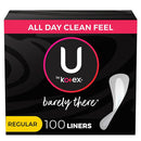 U by Kotex Barely There Liners, Regular (100 ct.)