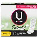U by Kotex Security Ultra Thin Pads, Regular, Unscented (120 ct.)