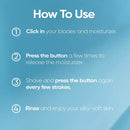 Venus Radiant Skin Womens razor, Seaweed & Aloe Olay moisturizer, 1 razor handle + 5 blade refills + 5 Olay moisturizer refills