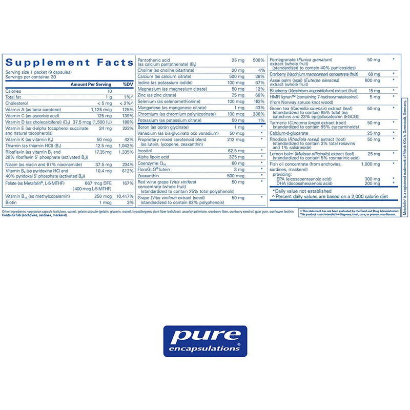 Pure Encapsulations Women's Pure Pack 30 packets