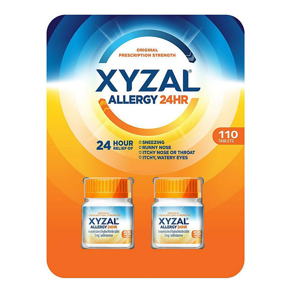 Xyzal Adult Allergy 24HR, Allergy Relief Tablets (55 ct., 2 pk.)