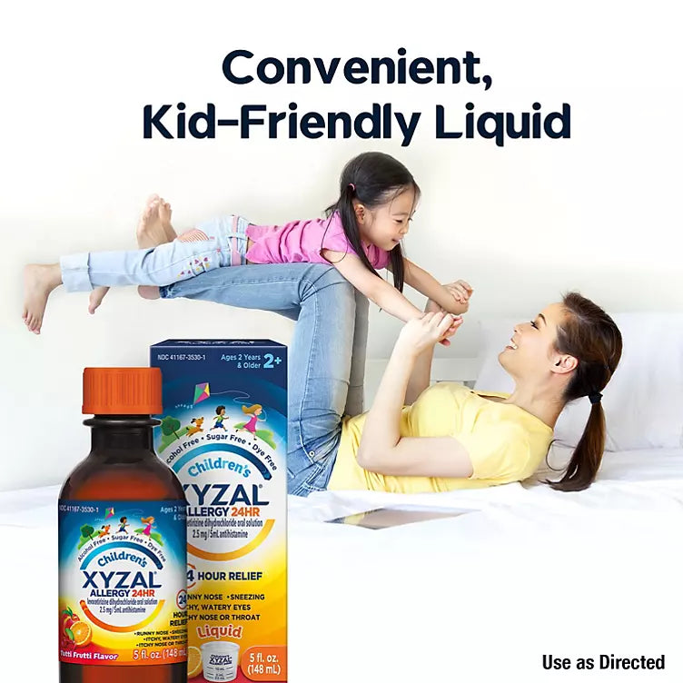 Xyzal Children's Allergy 24HR Oral Solution, Tutti Frutti (5 oz., 3 pk.)