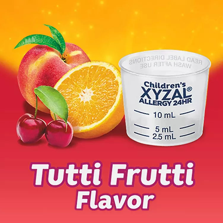Xyzal Children's Allergy 24HR Oral Solution, Tutti Frutti (5 oz., 3 pk.)