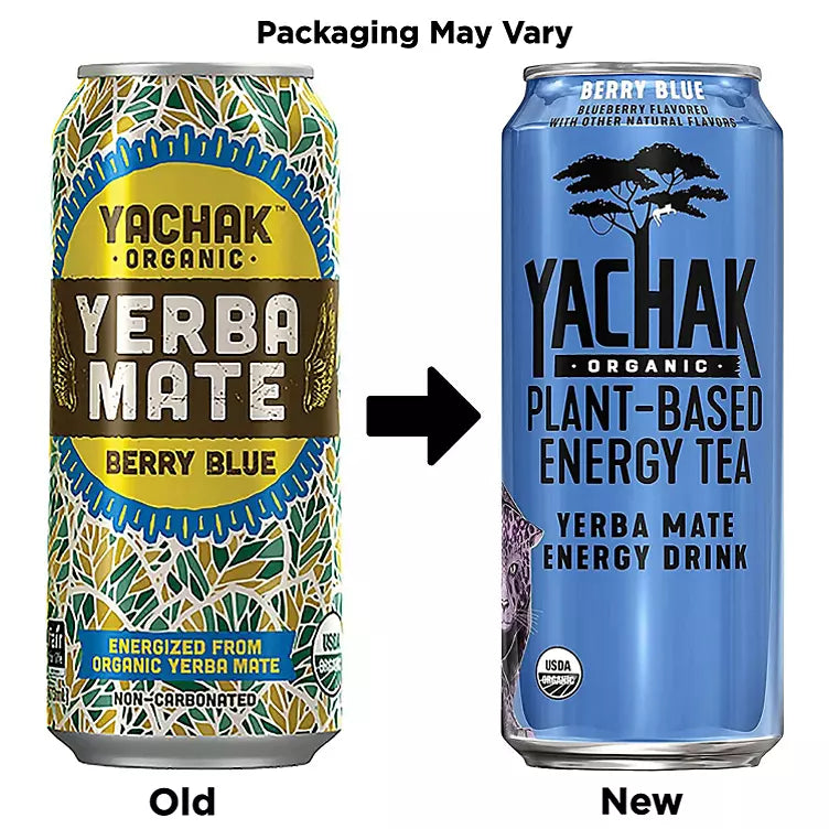 Yachak Organic Yerba Mate Berry Blue Iced Tea (16 fl. oz., 12pk.)