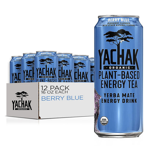 Yachak Organic Yerba Mate Berry Blue Iced Tea (16 fl. oz., 12pk.)