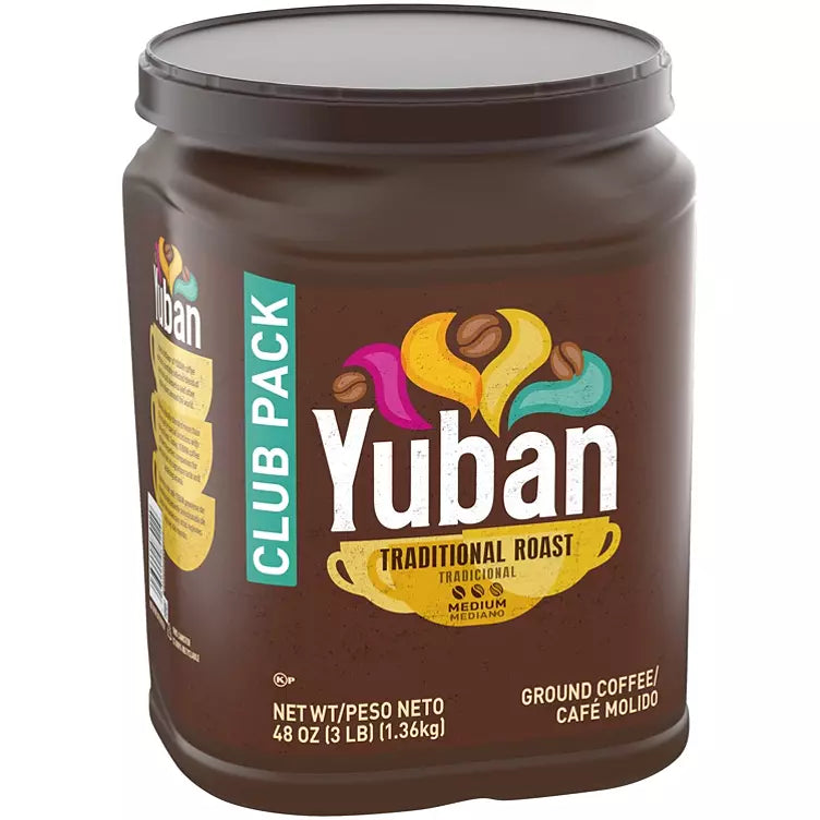 Yuban Traditional Roast Medium Roast Ground Coffee Club Pack (48 oz.)
