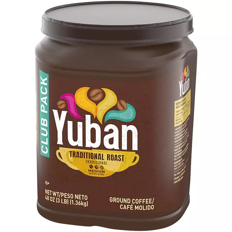 Yuban Traditional Roast Medium Roast Ground Coffee Club Pack (48 oz.)