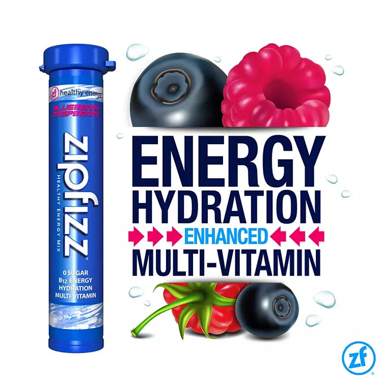 Zipfizz Energy Drink Mix, Blue Raspberry (20 ct.)