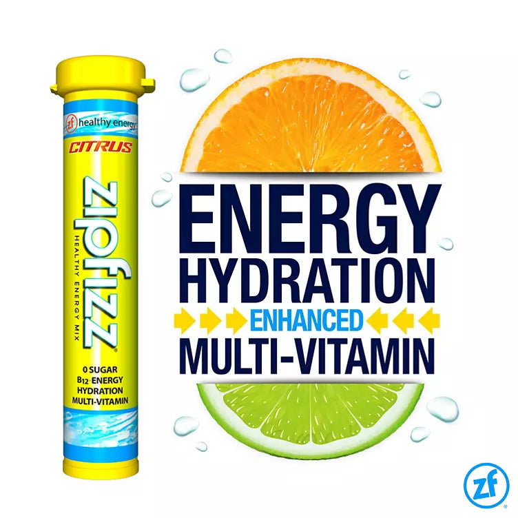 Zipfizz Energy Drink Mix, Citrus (20 ct)