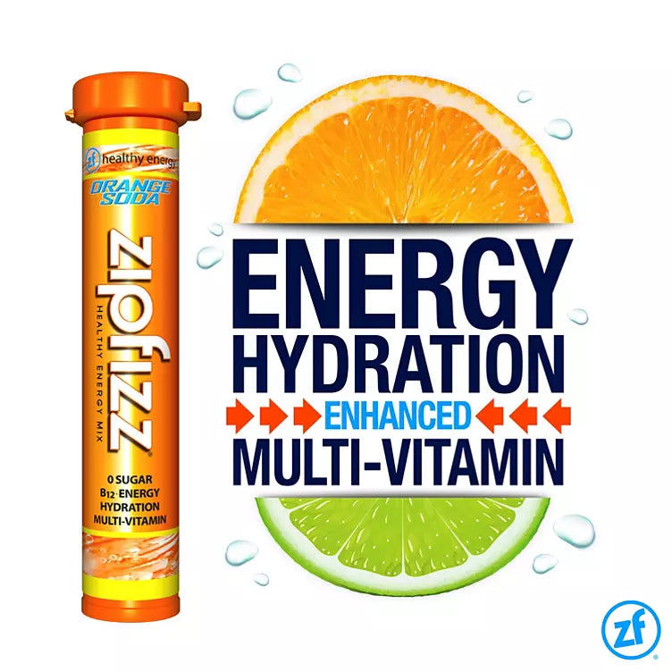 Zipfizz Energy Drink Mix, Orange Soda (20 ct.)