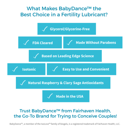 BabyDance Fertility Lubricant – 6 Single Use Tubes and Applicators