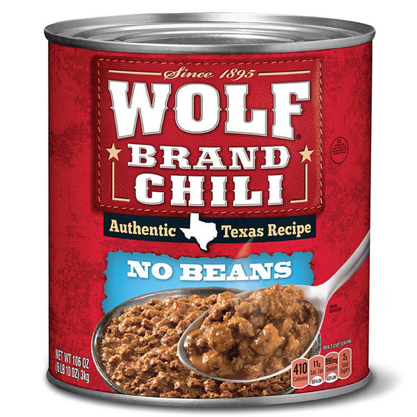 Wolf Brand "No Bean" Chili (106 oz.)