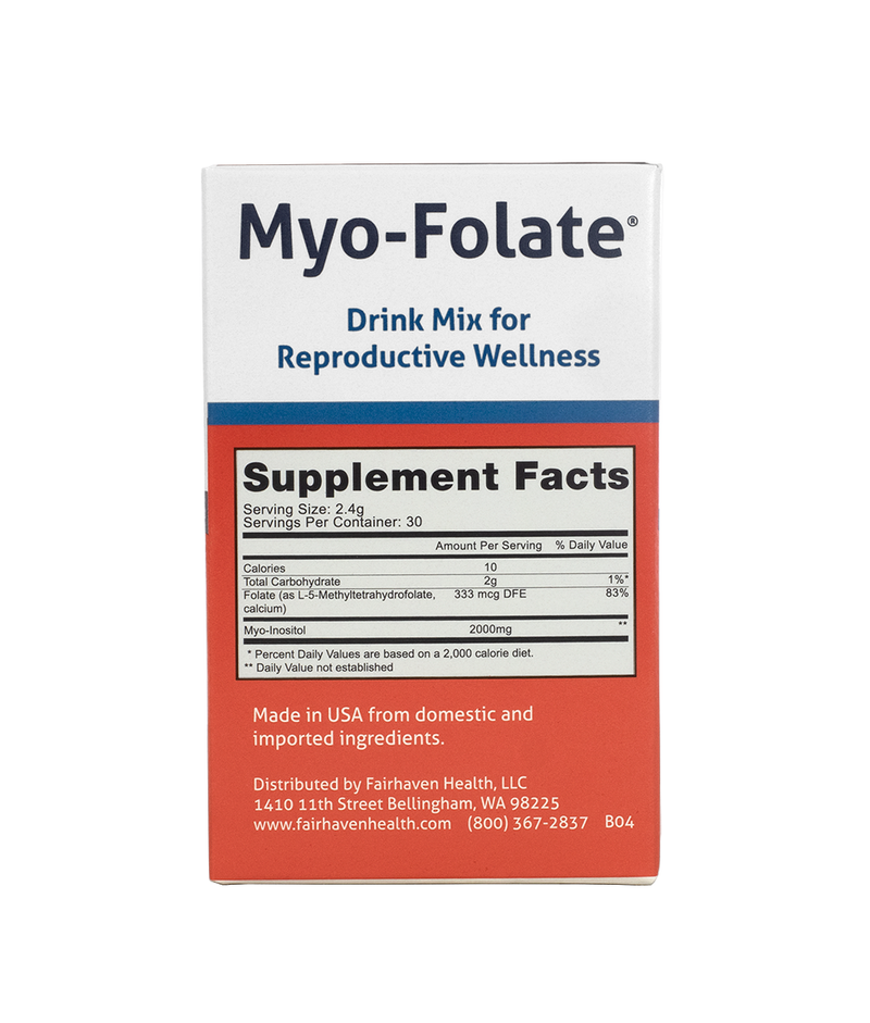 생식 건강을 위한 Myo-Folate 음료 믹스