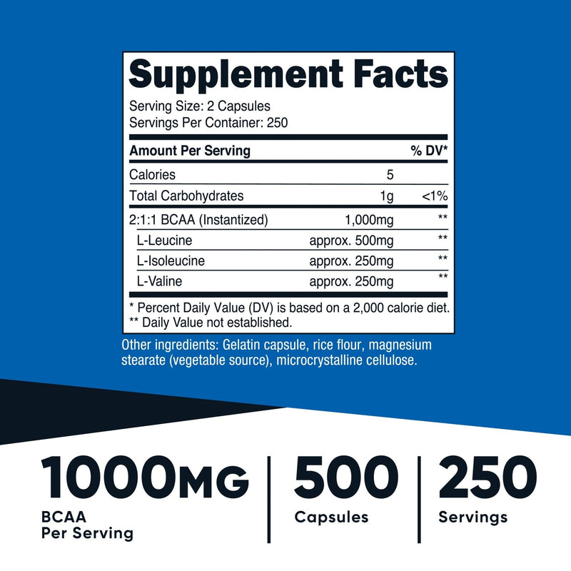 Nutricost BCAA Capsules
