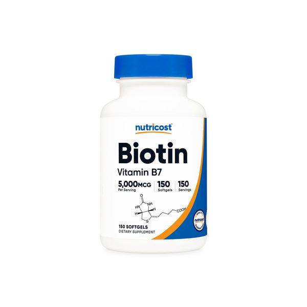 Nutricost Biotin with Coconut Oil Softgels
