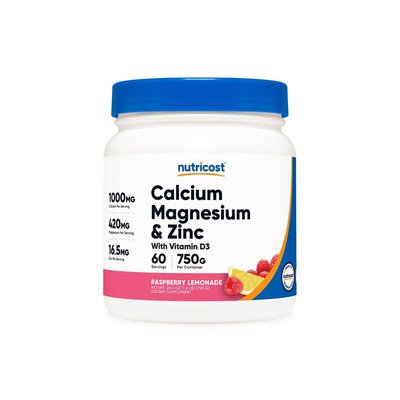 Nutricost Calcium + Magnesium + Zinc Citrates with Vitamin D3 Powder