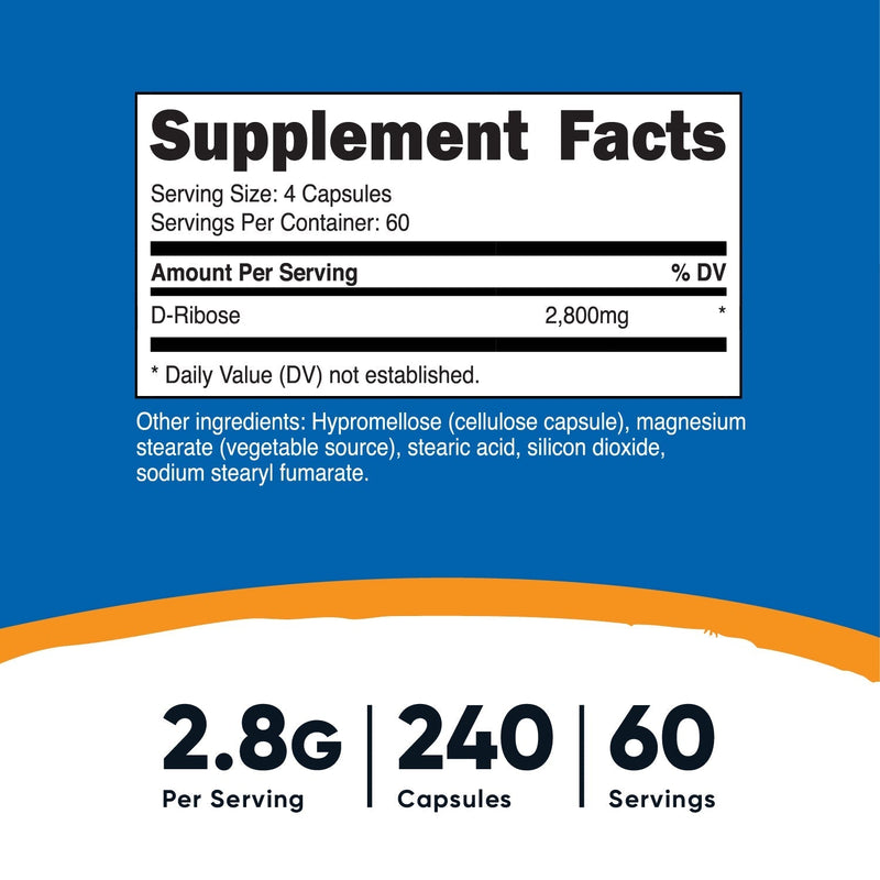 Nutricost D-Ribose Capsules
