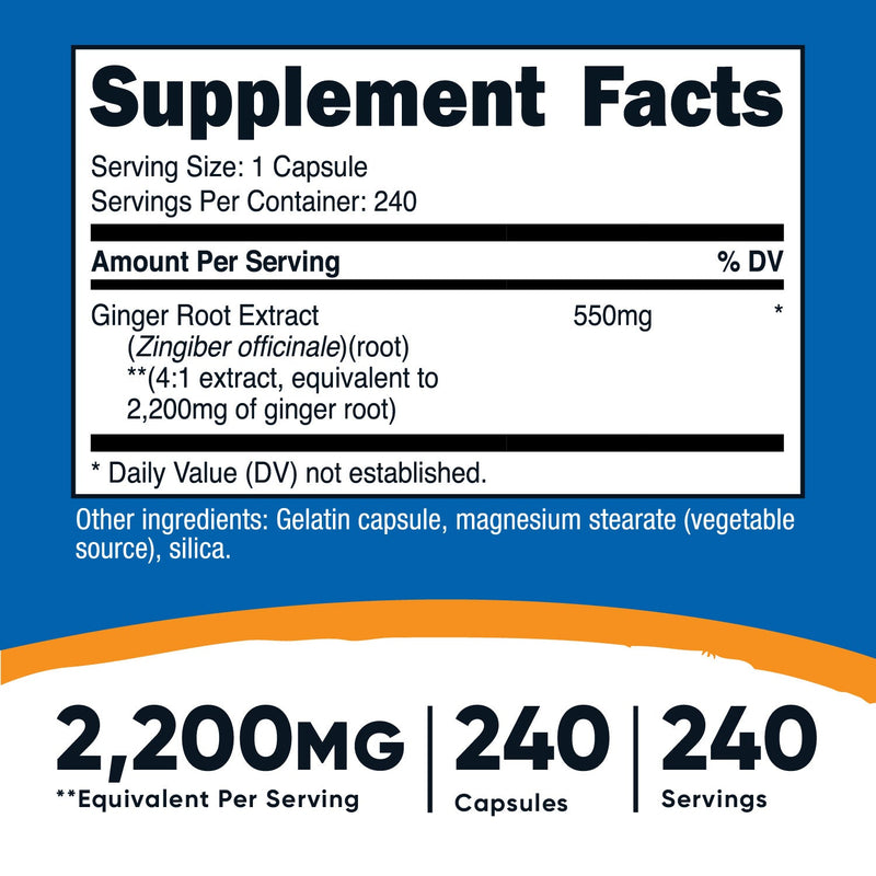 Nutricost Ginger Root Extract Capsules