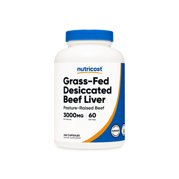 Nutricost Grass-Fed Desiccated Beef Liver Capsules