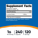 Nutricost L-Carnitine Tartrate Capsules