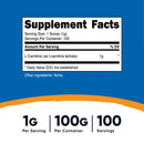 Nutricost L-Carnitine Tartrate Powder