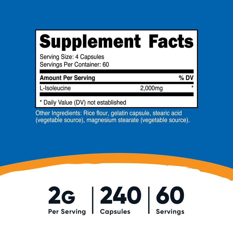 Nutricost L-Isoleucine Capsules