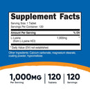 Nutricost L-Lysine Tablets