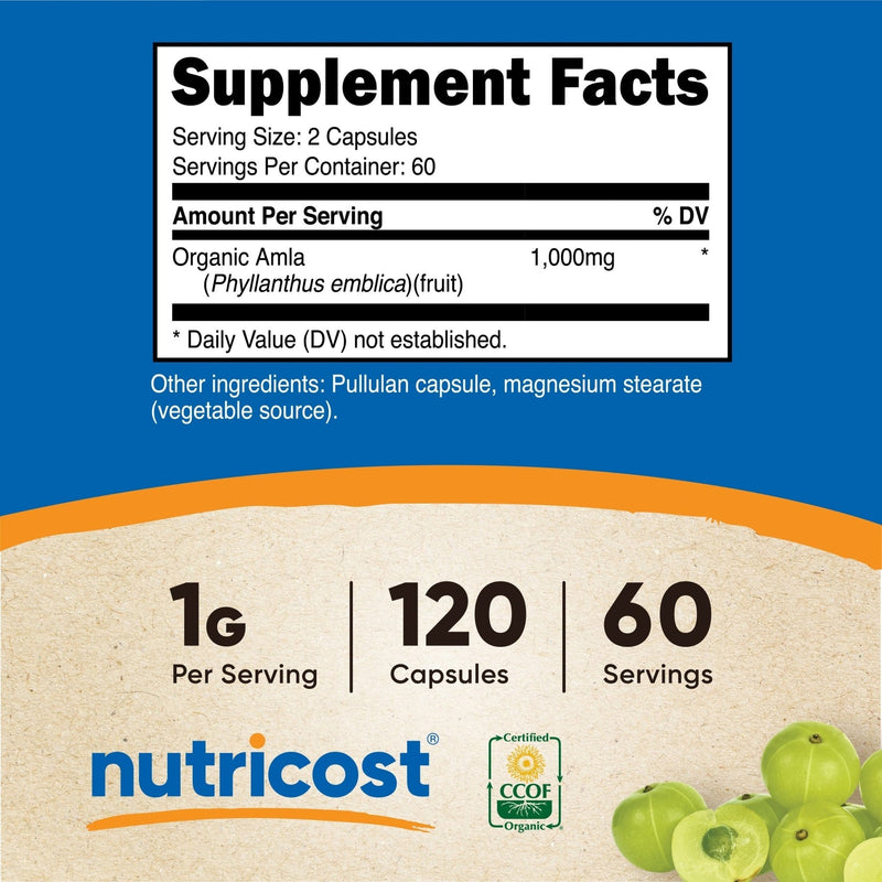 Nutricost Made With Organic Amla Capsules