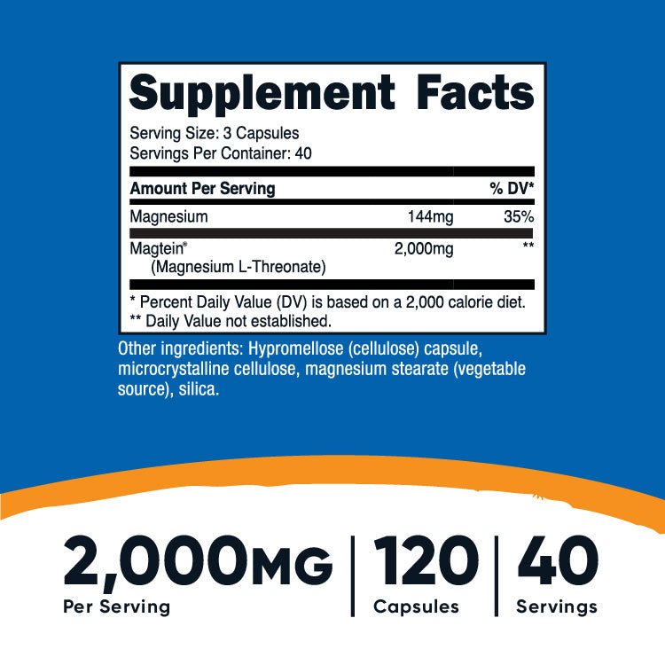 Nutricost Magnesium L-Threonate As Magtein®