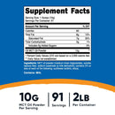 Nutricost MCT Oil Powder