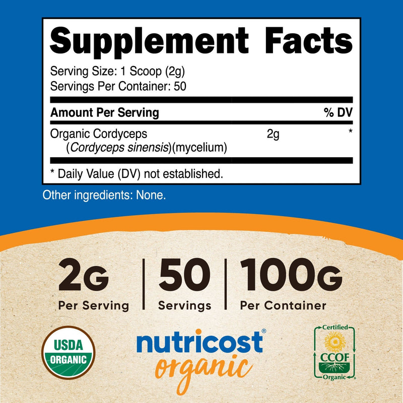Nutricost Organic Cordyceps Powder