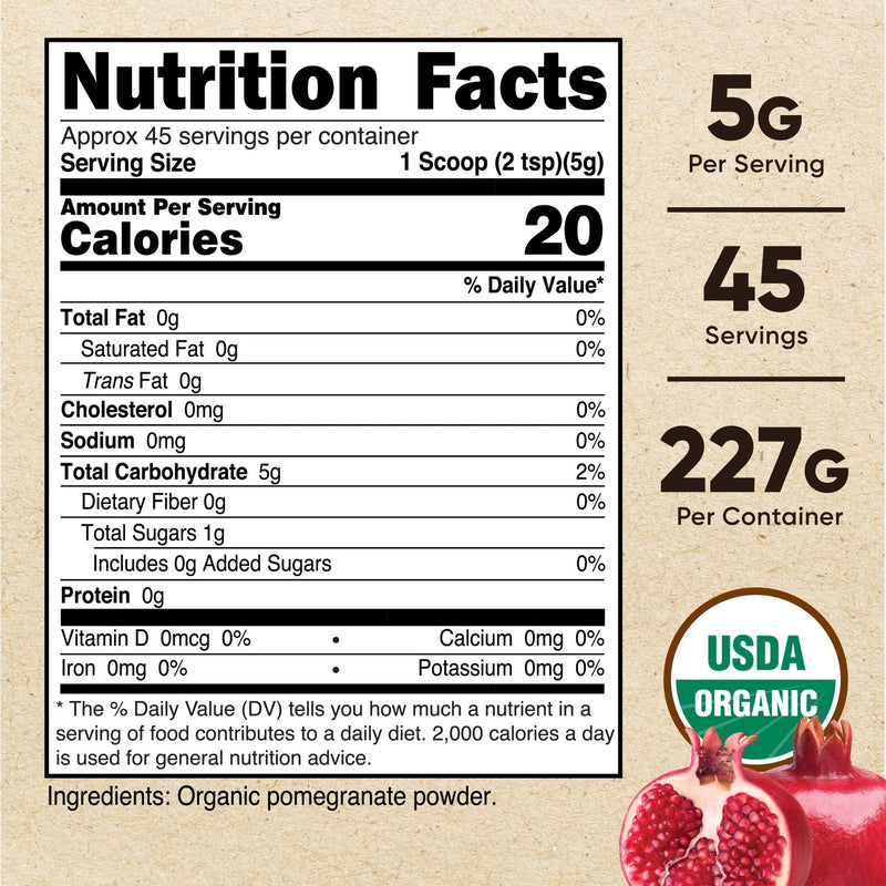Nutricost Organic Pomegranate Powder (8 oz)
