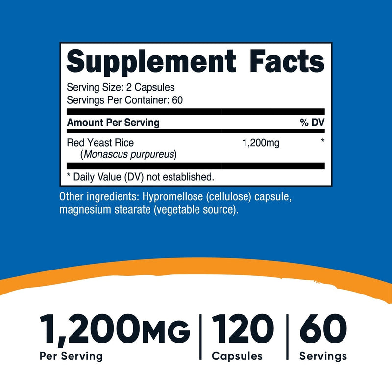 Nutricost Red Yeast Rice (1200 MG) (120 CAP)