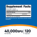 Nutricost Serrapeptase 40,000 SPU (20 MG) (120 CAP)