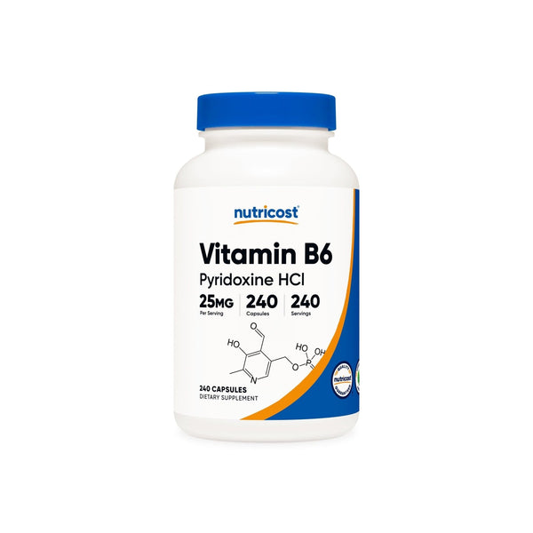 Nutricost Vitamin B6 (Pyridoxine HCI) Capsules