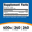 Nutricost Vitamin E Softgels
