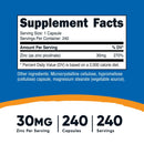 Nutricost Zinc Picolinate (30mg)